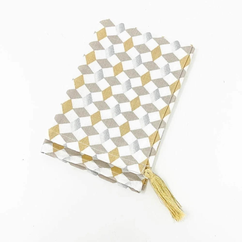 IKEA GOKVALLA Napkins with Gold Tassels Set of (4)